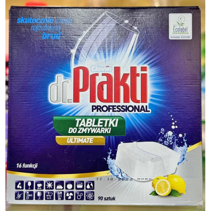 Таблетки для посудомоечных машин Dr. Prakti Professional 16 г х 90 шт